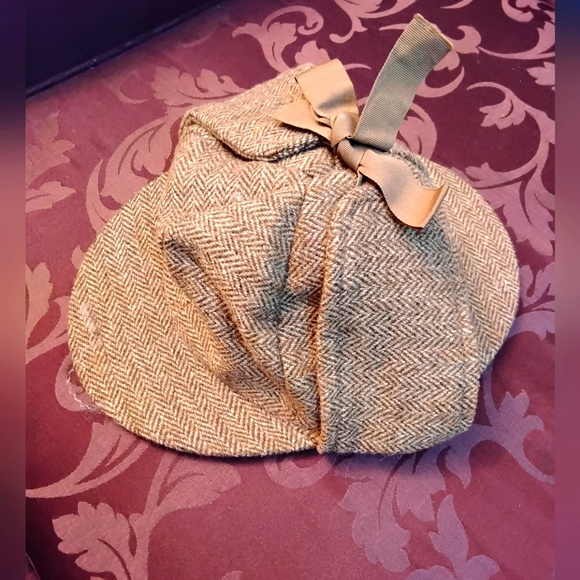 Vintage Handmade Sherlock Holmes Deerstalker Hat – Genuine Collectible - Picture 1 of 7